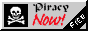 Sticker que dice 'Piracy!'