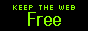 Sticker que dice 'Mantén la web libre, di no a la Web3'