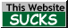 Sticker que dice 'Este sitio web apesta'
